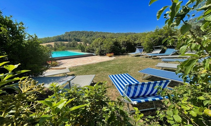 San Brizio Villa | Exc beautiful villa, pool + grounds - pool house - sleeps 12 guests