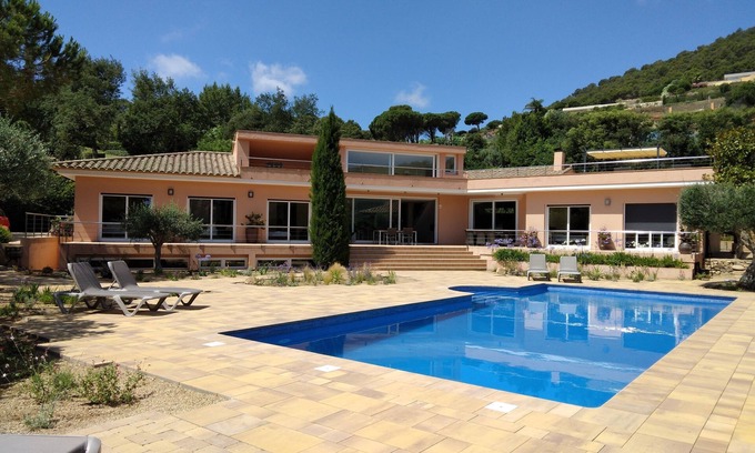 Aiguablava Villa | Exceptional Private Villa with Sea Views - large pool and designer paved gardens