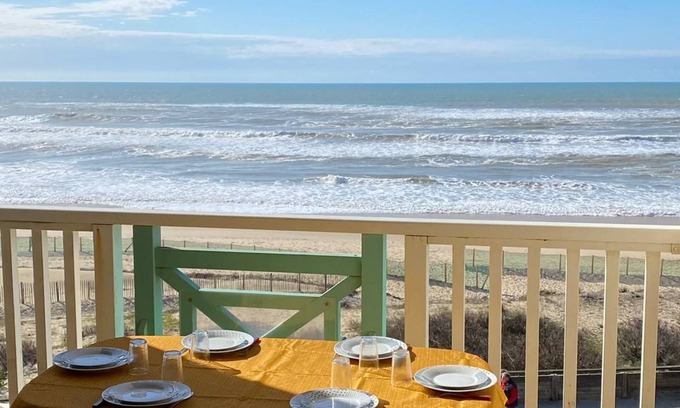 Mimizan-Plage Apartment | Exceptional T3 68 m2 seafront duplex with direct beach access