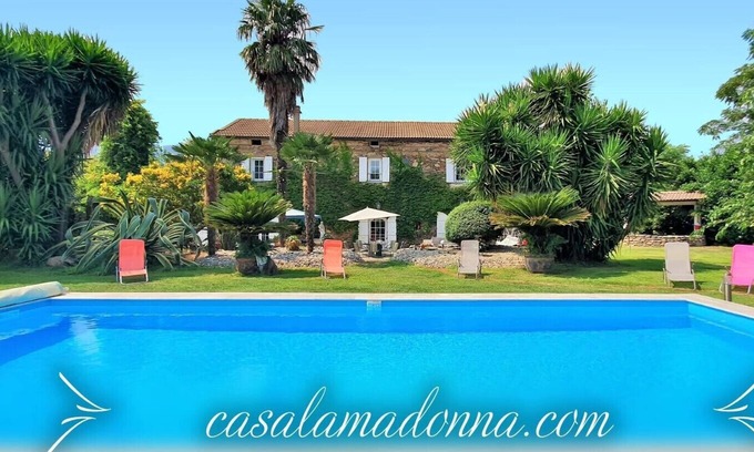 Santa-Lucia-di-Moriani House | Exclusive to Corsica! Stone house with pool & garden and activities for all