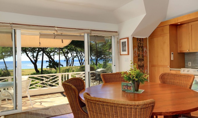 Kihei Cottage | Exclusive Beachfront Cottage, Private, Ocean Views, AC, WiFi, Whale Watching!