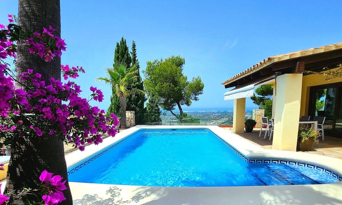 Pedreguer Villa | Exclusive Villa at La Sella Resort with Mountain View, Sea View, Pool, Wi-Fi, A/C, Terraces & Garden