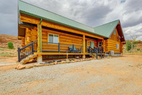 Gusher House | Explore Uintah Basin Rustic Cliff Cabin with Loft