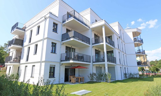 Ostseebad Baabe Apartment | F: Villa Düne Whg. 14 with balcony/sea view & sauna - Villa Düne Whg. 14 with