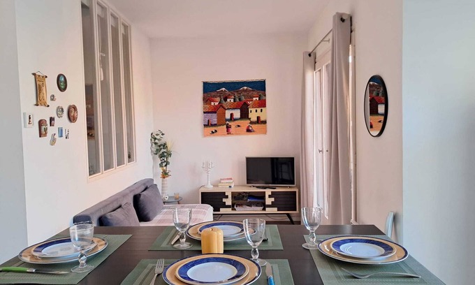 Saint-Martin Apartment | F2 Cosy Proche Centre Ville et Gare