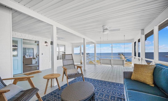Alabama Gulf Coast Cottage | Fairhope Cottage: Waterfront, sunset views, screened porch, private pier. Bliss!