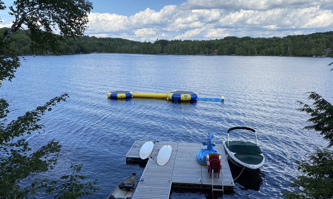 Lake of Bays Cottage | Family Cottage for Rent: 2 Water Trampolines, 2 SUP, CanoenLOB:STR Lic #162-2023