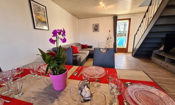 Segry Cottage | Family cottage with shared pool, terrace, and WiFi