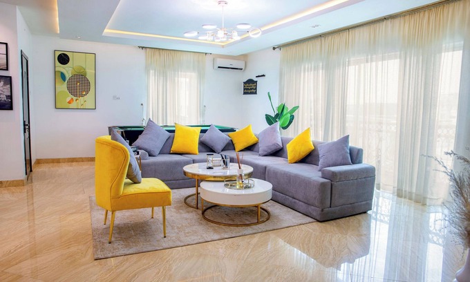 Ikoyi Apartment | Family friendly apartment with game room and deck. Very homey
