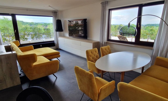 Bad Salzuflen Apartment | Fantastic view - penthouse, air conditioning, roof terrace in Bad Salzuflen
