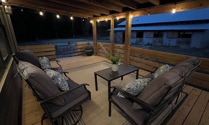 Russellville House | Farmhouse Retreat at Bakers Creek: Pet-Friendly, Private, Convenient Location