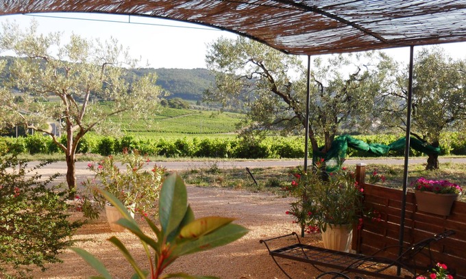 Mirabel-aux-Baronnies Apartment | Fenière Provencale 2/4 7km from Nyons amidst olive Ventoux view