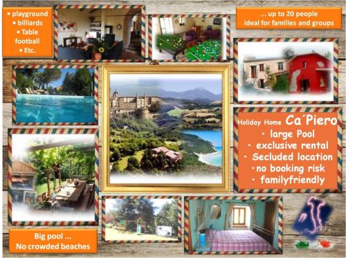 Urbino House | Ferienhaus mit Pool bis 20 Personen Casa vacanze con piscina fino a 20 persone