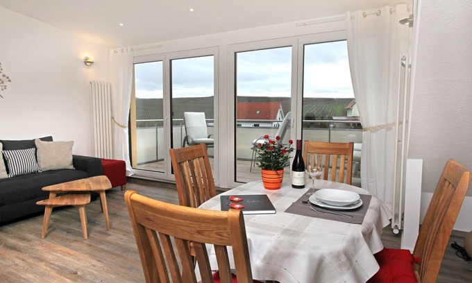 Bischoffingen Apartment | Ferienwohnung, 70qm, 2 Schlafzimmer, Balkon, max. 4 Personen