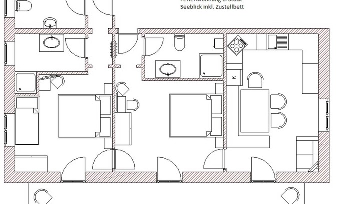 Tiefgraben Apartment | Ferienwohnung Seeblick 1. Stock - Pension Winter Am Irrsee