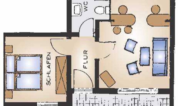 Waldeck Apartment | Ferienwohnung Vergissmeinnicht - Hotel & Ferienwohnungen Seeschlößchen