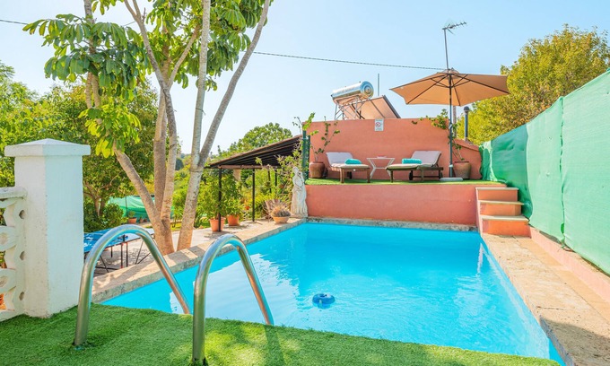 Campanet House | Finca Alqueria with Mountain View, Pool, Garden, Terrace, A/C & Wi-Fi