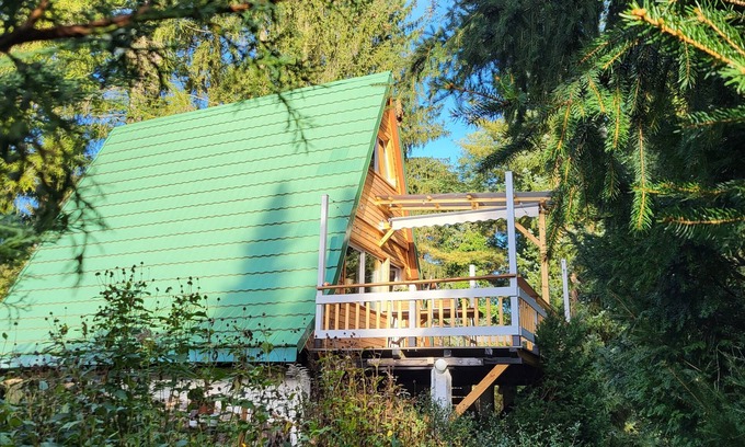 Biesenthal Cabin | Finnhütte Zwischen Wald und See. Familienfreundlich!