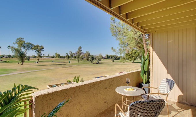 South Scottsdale Condo | First-Floor Condo w/Golf Course Views & Pool!