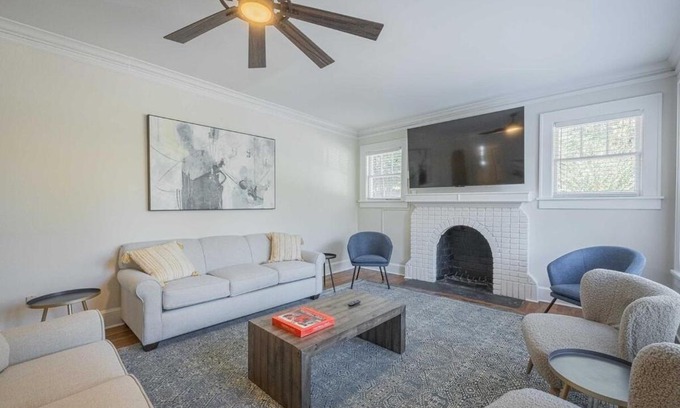 Athens House | Five Points Mill House with Firepit
