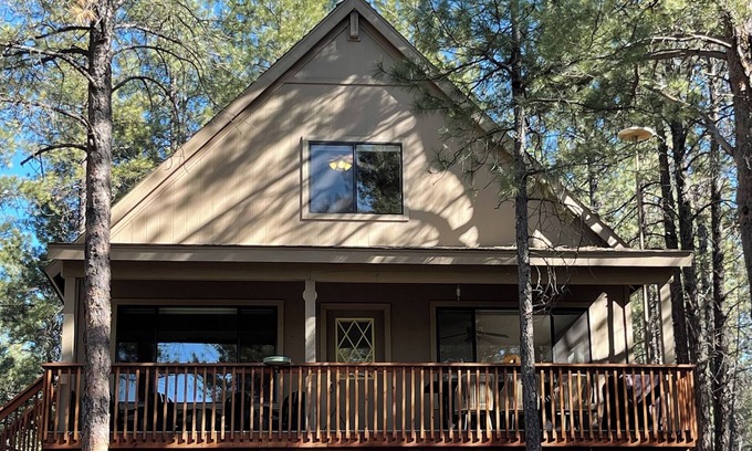 Flagstaff Cabin | Flagstaff Cabin in Forest near Lake Mary. Mountain Views. Pet-Friendly