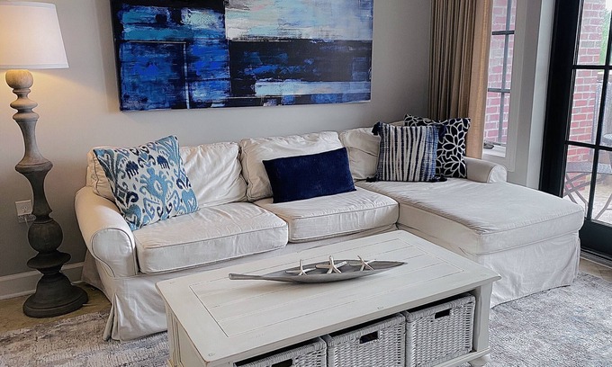 Seacrest Beach Condo | FLASH SALE! Luxury 30A Condo, Corner Top Floor, Balcony, Pool, Steps 2 Rosemary