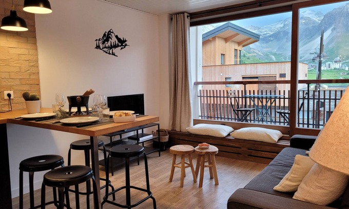 Tignes le Lac Apartment | Flat 30m² Centre Tignes Lac Classified 3*Belles Prestations 100 m des pistes
