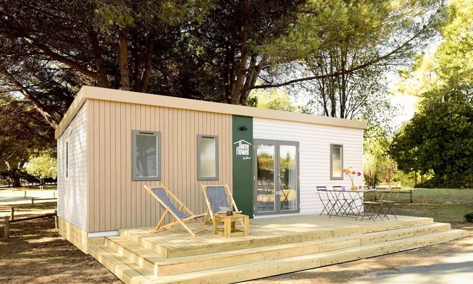 Les Andelys House | Flower Camping Ile des Trois Rois * - Homeflower Premium 34m2 3 bedrooms + semi-covered terrace 6 people