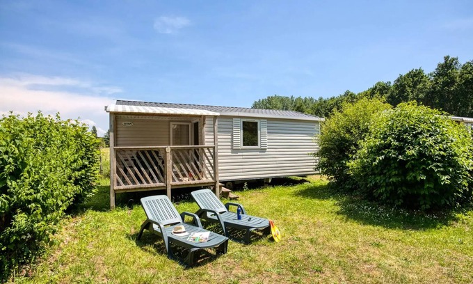 Tremolat House | Flower Camping LES BERGES DE LA DORDOGNE * - Mobil-Home Comfort 25m2 Loggia - 2 bedrooms + covered terrace 4 people