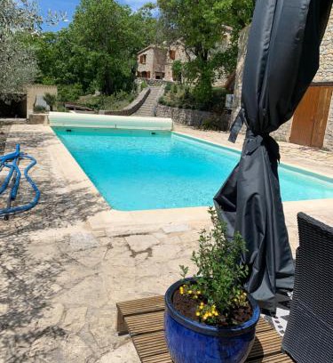 Plaisians House | FONT NOUVELLE maison de charme Drôme Provençale, 6 ou 10 personnes avec piscine