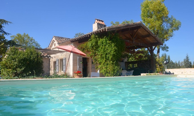 Castelnau-Montratier-Sainte-Alauzie House | Renovated Quercy stone. Privacy. Heated private swimming pool.