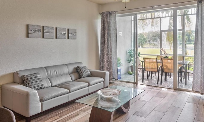 Naples Apartment | Free golf! Stay, Play, Work from luxury 2bdr plus den 1st floor villa in Lely golf resort