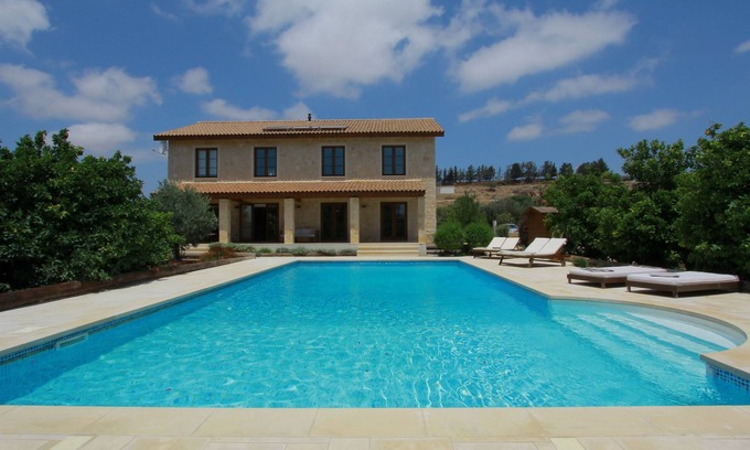 Mandria Villa | FREE USE OF 7 SEATER CAR : ) Boutique Stone Villa set within an orange grove.