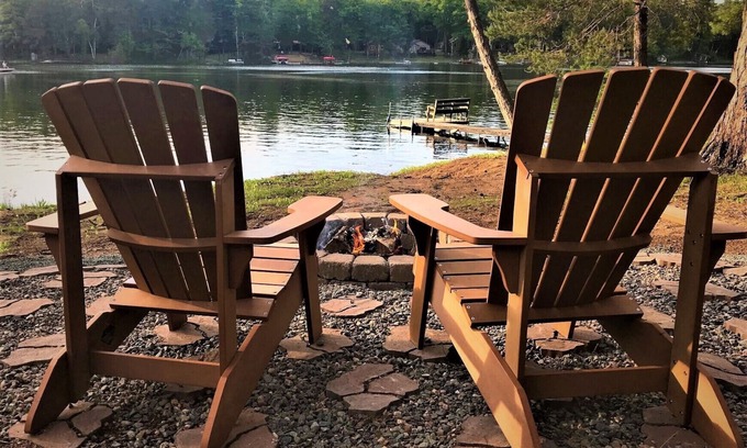St Germain House | Freshly remodeled cabin on the West Bay of Little Saint