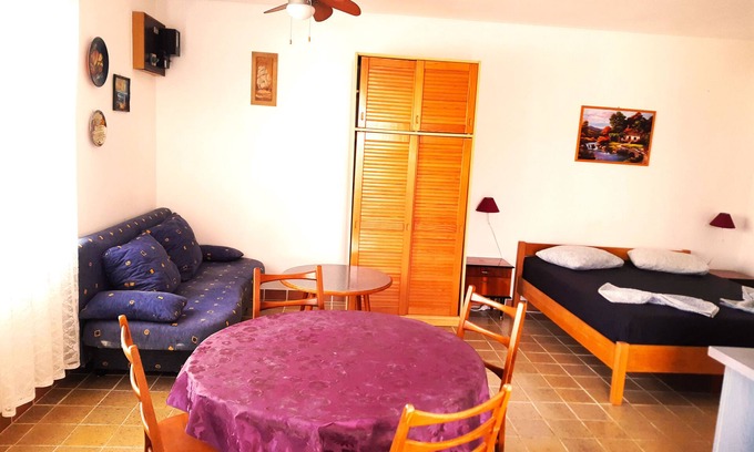 Pag Apartment | From 22 per day. Only 200 meters from the beach with beautiful sea views