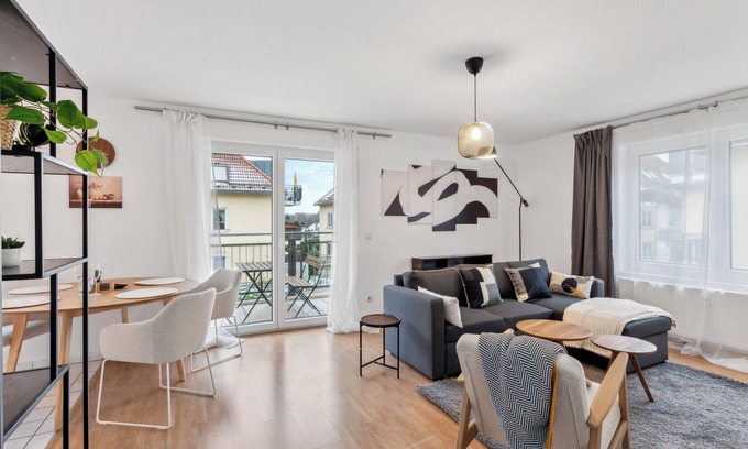 Großwiederitzsch Apartment | Fully equipped Scandi-style oasis of peace in Leipzig North