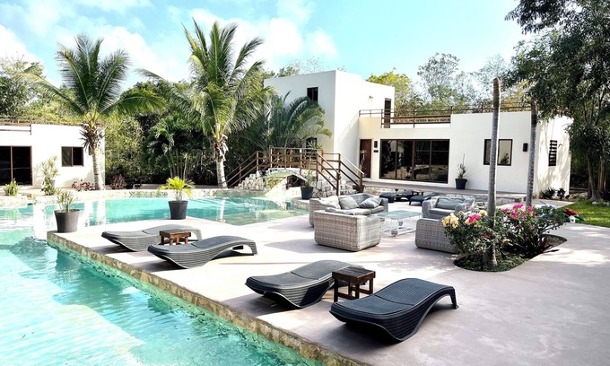 Tankah House | FULLY Private 3-Villa Estate with HUGE Pool Oasis,Concierge Service✭