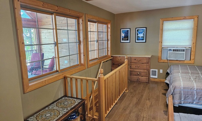 St Croix Falls Cabin | Fun cabin on Deer Lake in delightful Saint Croix Falls with dock. Sleeps 6.
