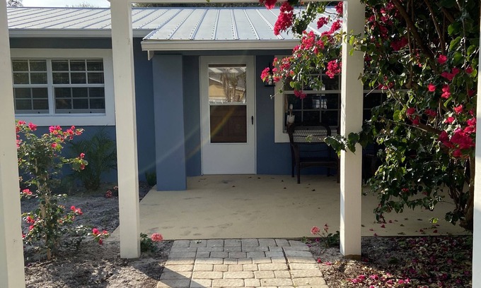 Wabasso Beach House | Fun laid back vibe! Walk to the beach and play pool. Great for pets!