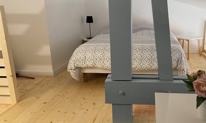 Corcoue-sur-Logne Apartment | Furnished studio apartment sleeps 4 in a quiet location.