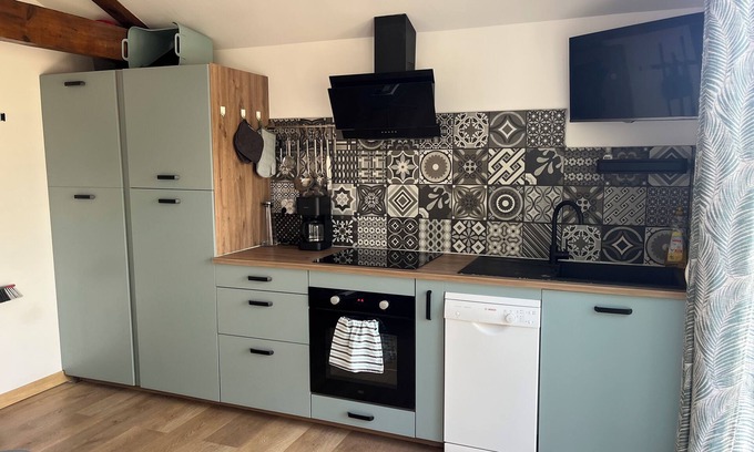 Dax House | Furnished T2 townhouse with exterior