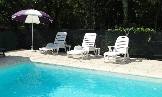 Labeaume House | Gîte Basilic avec piscine en sud Ardèche