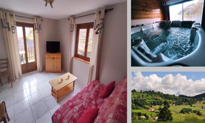 Dommartin-les-Remiremont Cottage | Gîte Catherine Spa Jacuzzi Sauna Fishing pond