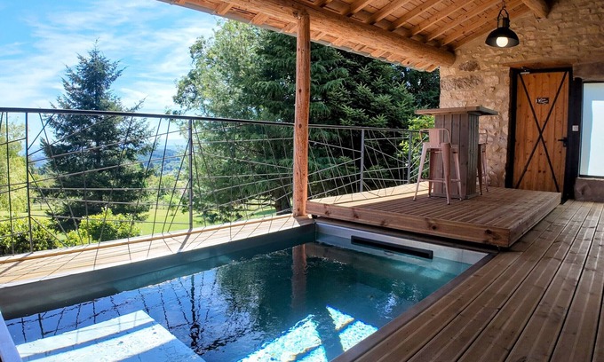 Luriecq Cottage | Gîte Romantique avec piscine, balnéo et sauna