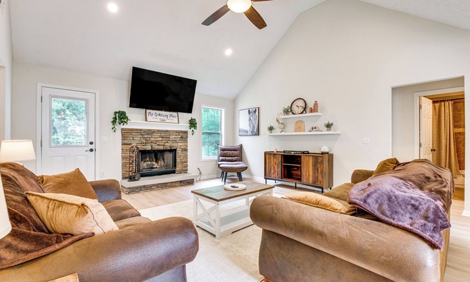 Dacula House | Game Room & Peaceful Deck: Dacula Family Home