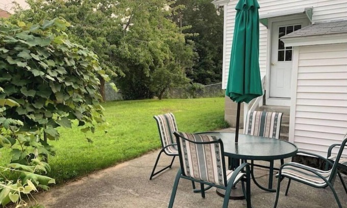 Nashua Apartment | Garage, Fully Fenced Yard, Sleep 7, Walk to Downtown