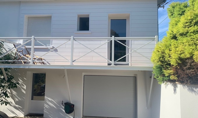 Ouistreham Apartment | Garden level 200m from the beach!