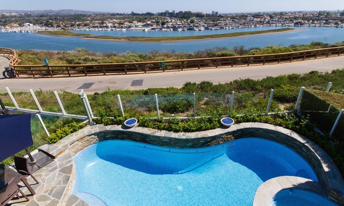 Newport Beach House | Gated View Home With All Tile Salt Water Pool