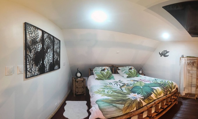 La Riviere-Saint-Sauveur House | Gite Avec Sauna et spa 4 a Deux pas D'honfleur Ambiance Caraïbes