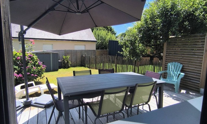 Arradon Apartment | Gîte Tyte Mouette, enclosed garden, 200 m from the sea